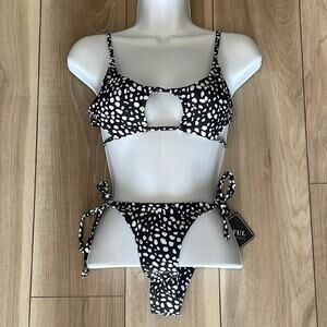 Zaful Black & White Bikini Set NWT Sz Small